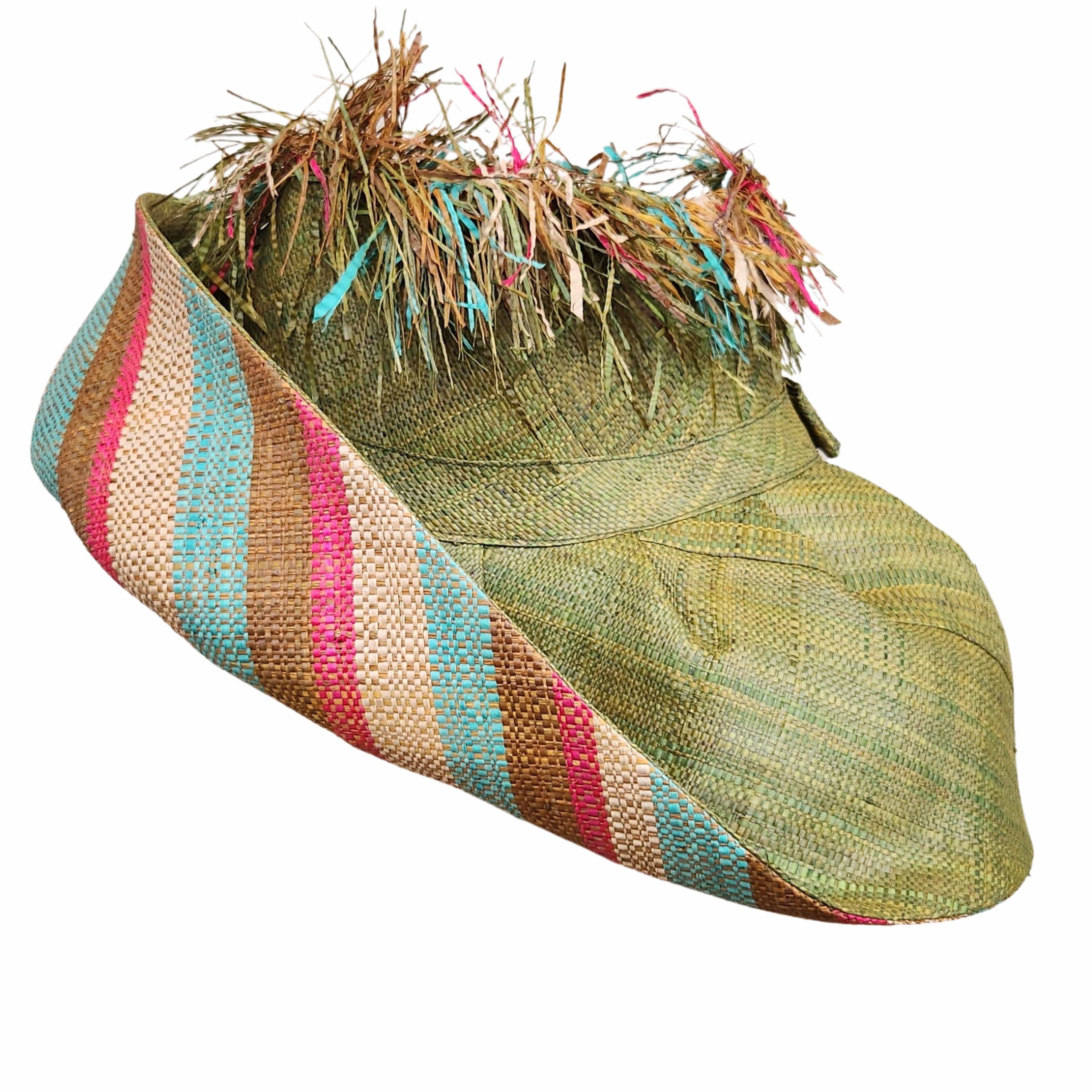 Gloria: Hand Woven Madagascar Big Brim Crown Out Raffia Sun Hat – The Black  Art Depot