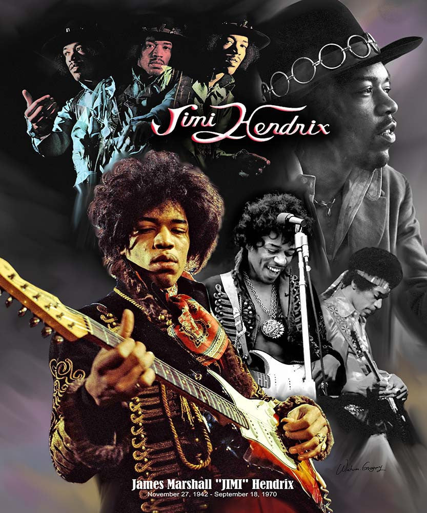 Jimi Hendrix by Wishum Gregory (Legends Series) – The Black Art Depot