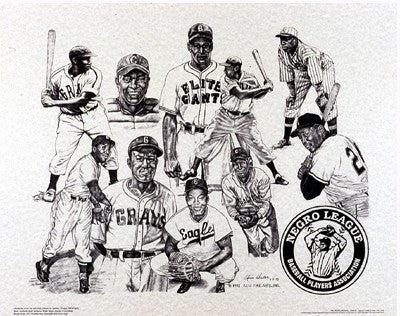 Negro League Baseball History Poster