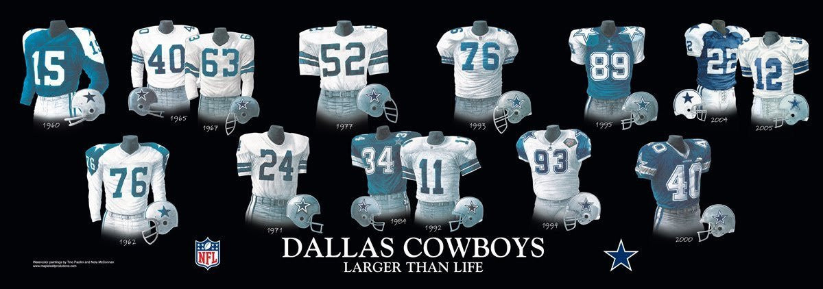 Dallas Cowboys How Bout Them Cowboys (15 Legends) Art Print by