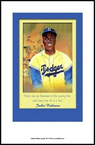 Jackie Robinson Quote Wall Art, Baseball Poster