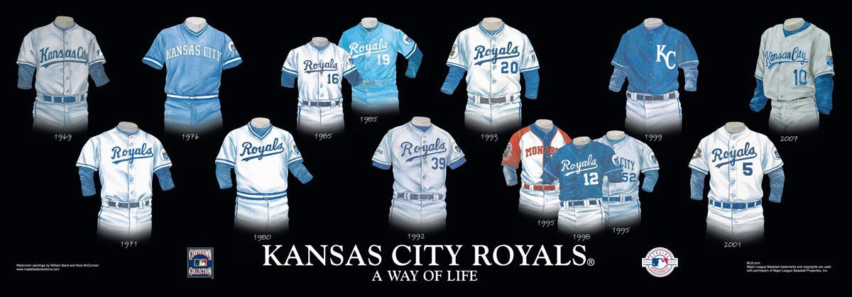  MLB Boys' Kansas City Royals Button Down Jersey with