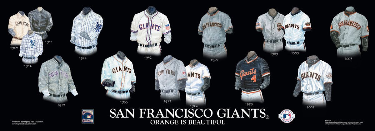 San Francisco Giants: Orange is Beautiful Poster by Nola McConnan – The  Black Art Depot