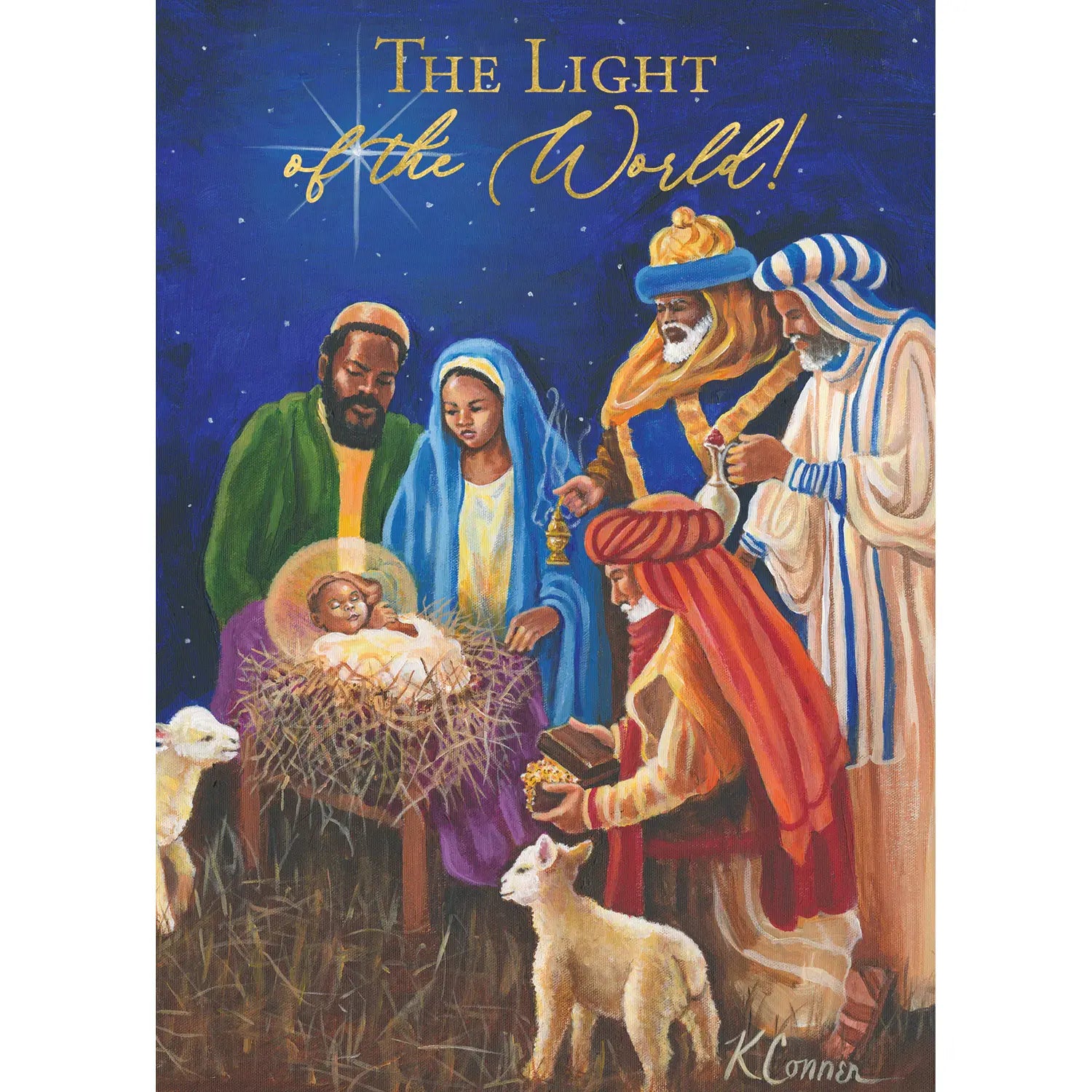 The Light of the World by Keith Conner African American Christmas Card