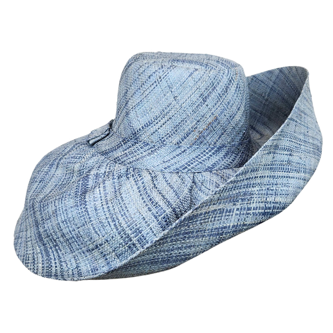 Ane: Madagsacar Big Brim Raffia Sun Hat (No Mannequin, Side)