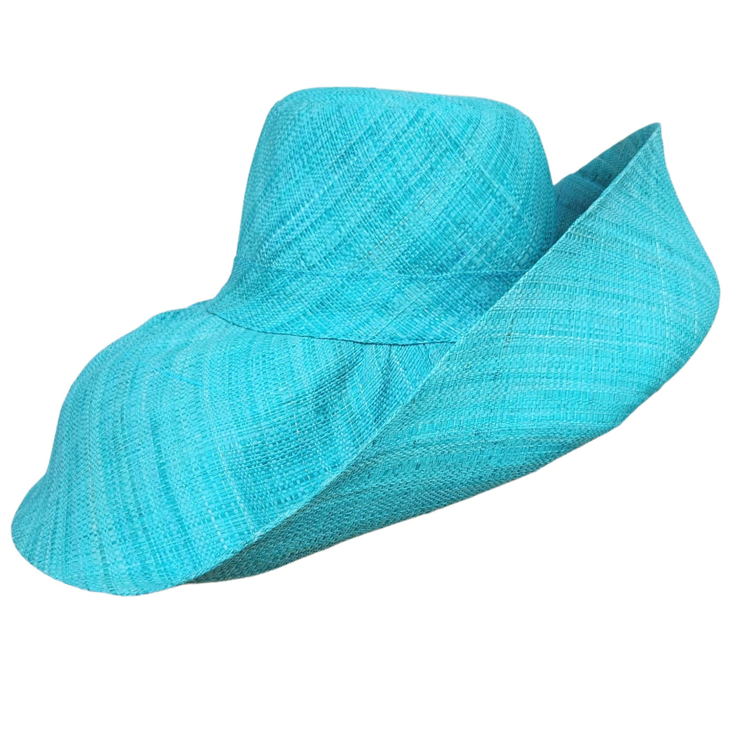 Ana: Madagsacar Big Brim Raffia Sun Hat (Hat Only, Side)