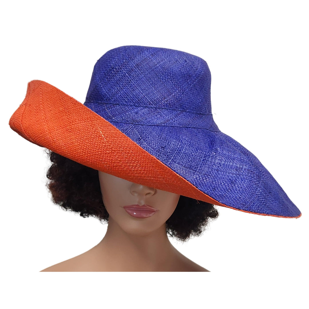 Adedagbo: Madagascar Big Brim Raffia Sun Hat (Mannequin, Main)