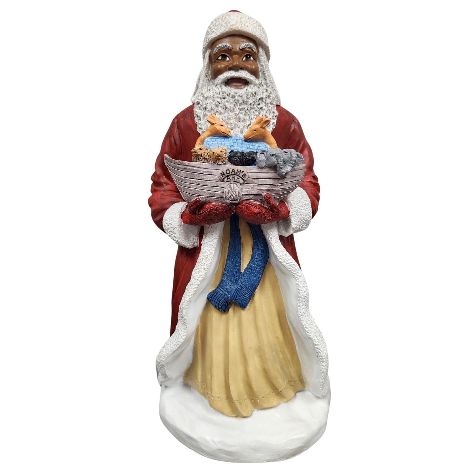 African American Santa Claus with Toy Boat Figurine – The Black Art Depot