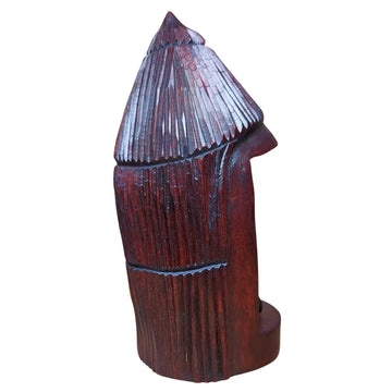 Authentic African Jacaranda Wood Hut Nativity Scene