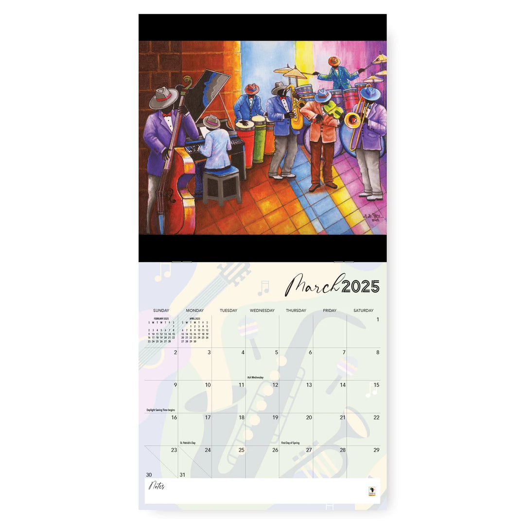 All That Jazz by D.D. Ike: 2025 African American Wall Calendar (Inside)