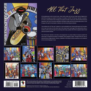 All That Jazz by D.D. Ike: 2025 African American Wall Calendar (Rear)