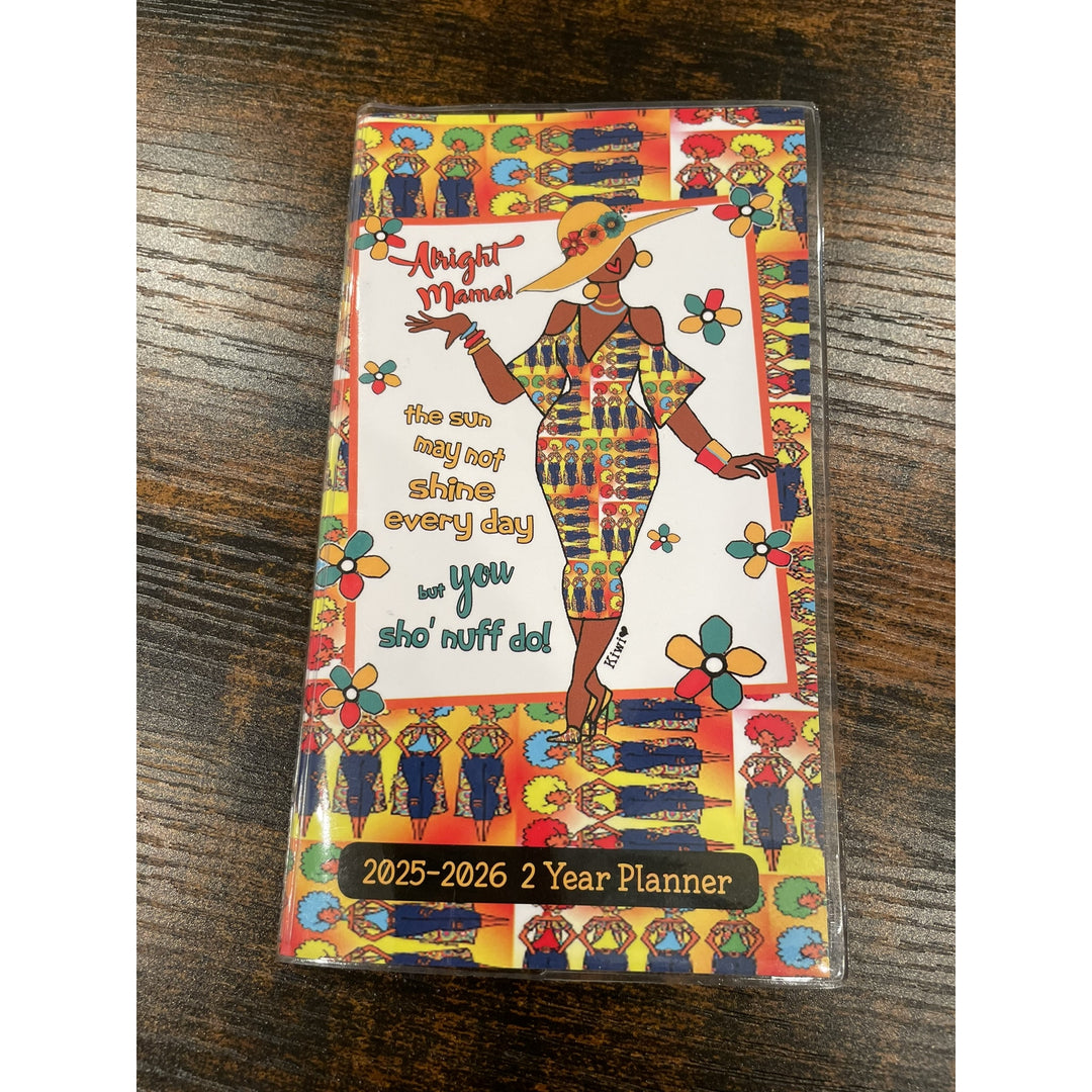 Alright Mama by Kiwi McDowell: African American Two Year Pocket Calendar/Planner 2025-2026 (Lifestyle)