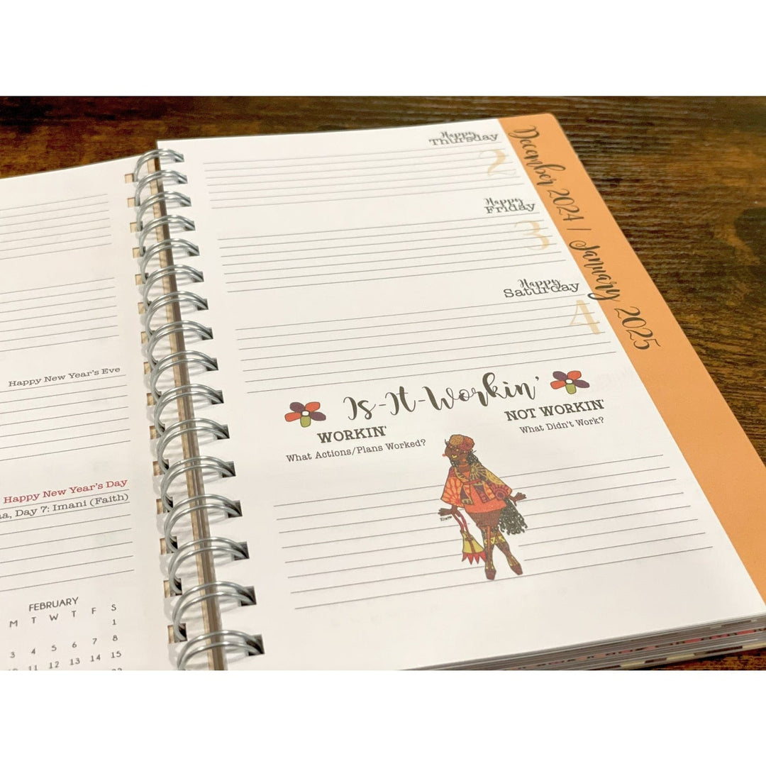 Alright Mama by Kiwi McDowell: African American 2025 Weekly Inspirational Planner (Calendar Pages)