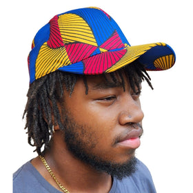 Ashon: Ankara/African Wax Print Unisex Snapback Baseball Cap