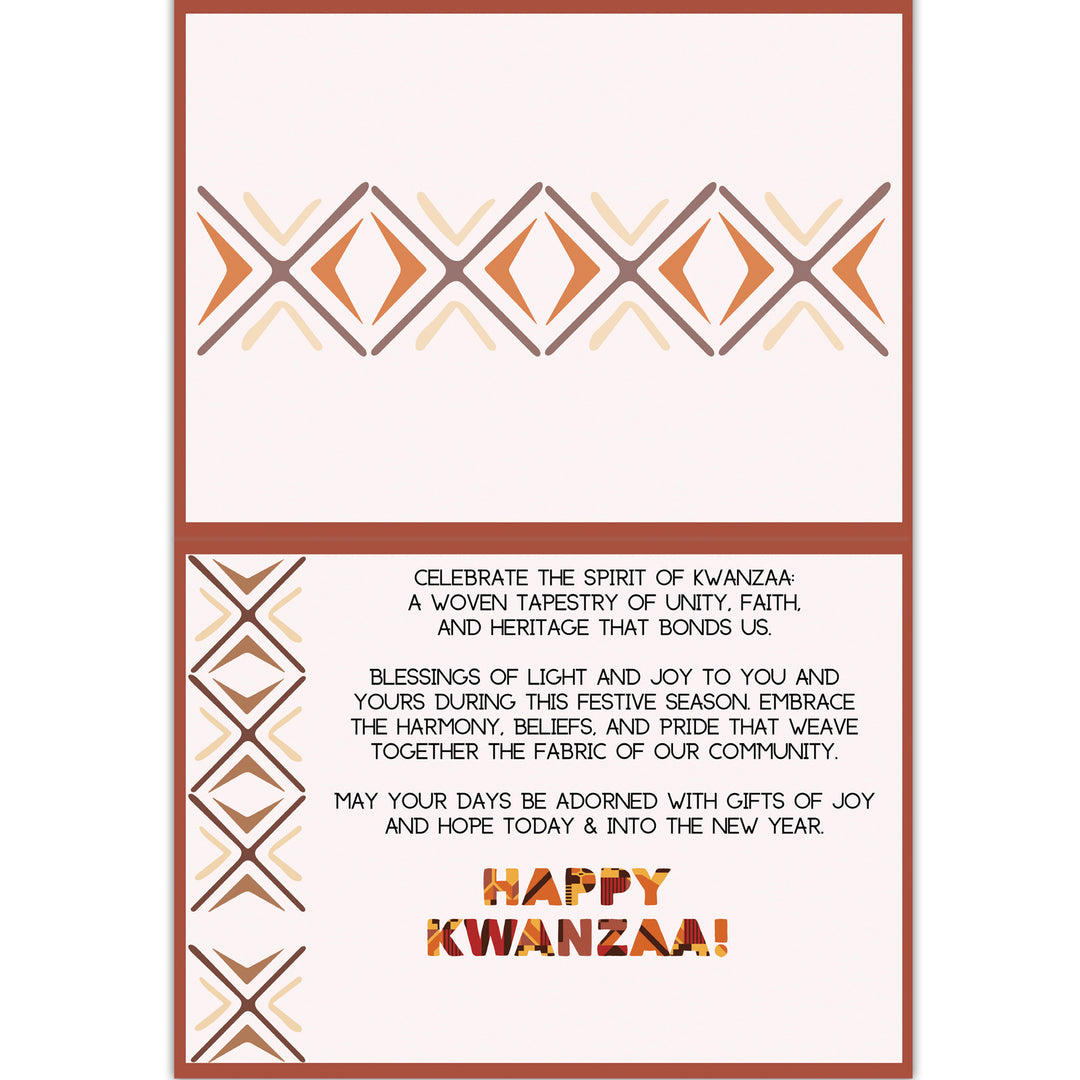 Assorted Kwanzaa Card Box Set (Design 1, Interior)