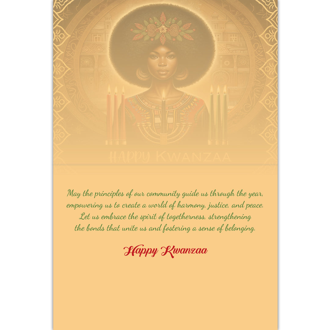 Assorted Kwanzaa Card Box Set (Design 2, Interior)