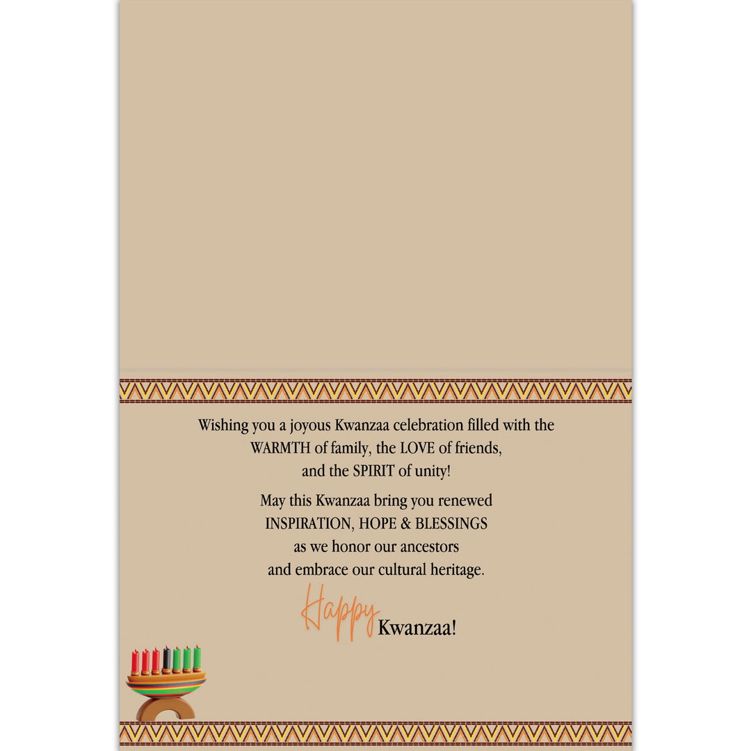 Assorted Kwanzaa Card Box Set (Design 3, Interior)