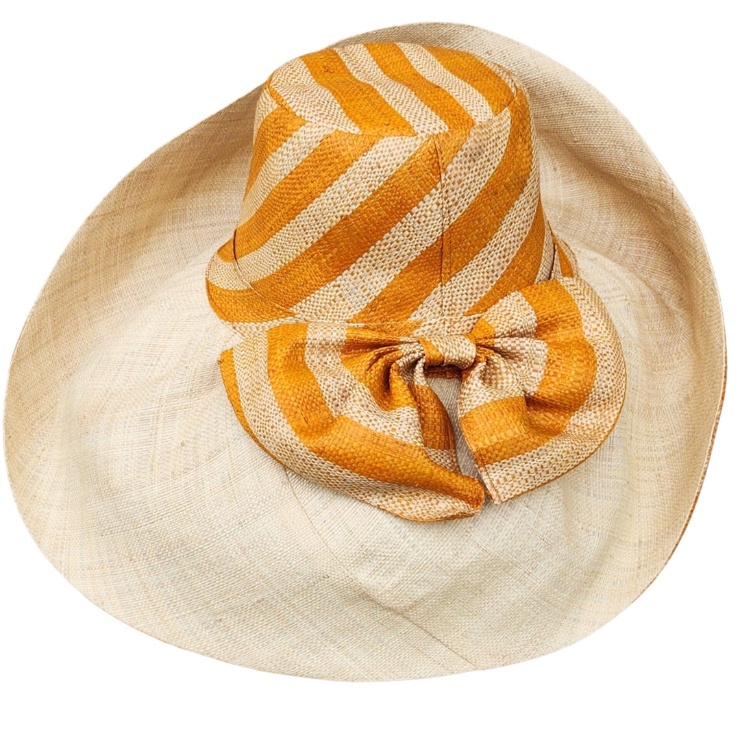 Ayize: Madagsacar Big Brim Raffia Sun Hat (Rear)