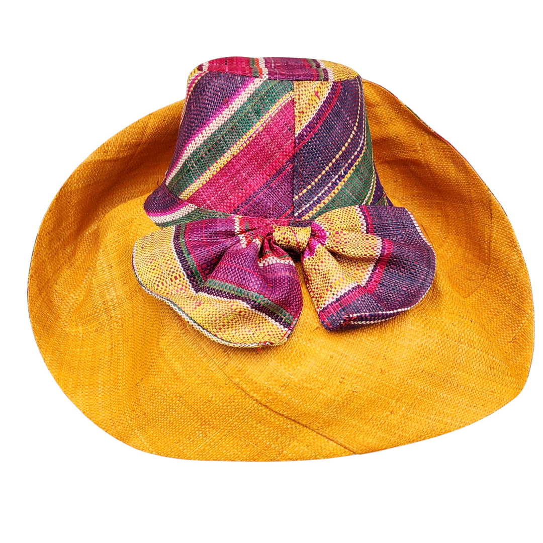 Bhekisisa: Madagsacar Big Brim Raffia Sun Hat (Rear)