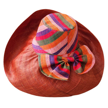 Bhekizizwe: Madagsacar Big Brim Raffia Sun Hat (Rear)