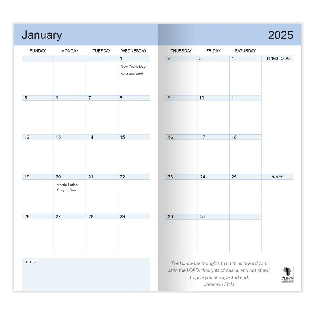 From Slavery to the White House: Black History 2025-2026 Two Year Pocket Calendar (Interior)