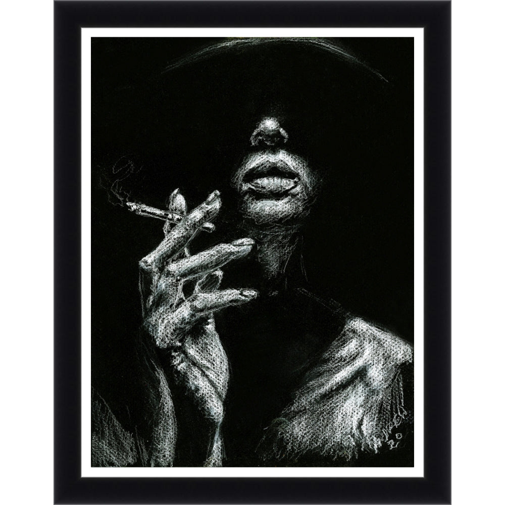 Chillin' (Female) by Andrew Nichols (Black Frame)