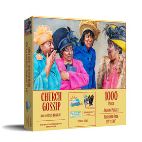 Church Gossip by Susan Brabeau: African American Jigsaw Puzzle