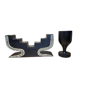 Classic Kwanzaa Kinara Set (Black)