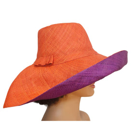 Clemson: Madagsacar Big Brim Raffia Sun Hat (Mannequin, Side)