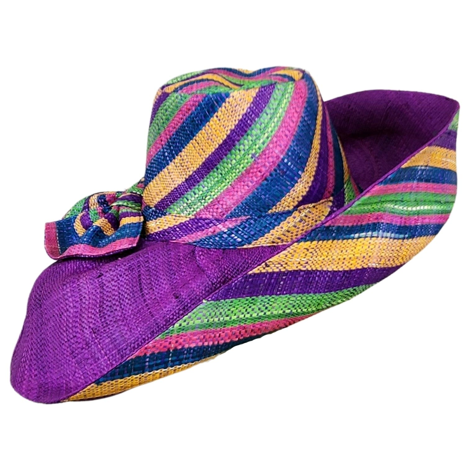 Damerae: Hand Woven Multicolor Madagascar Big Brim Raffia Sun Hat – The ...