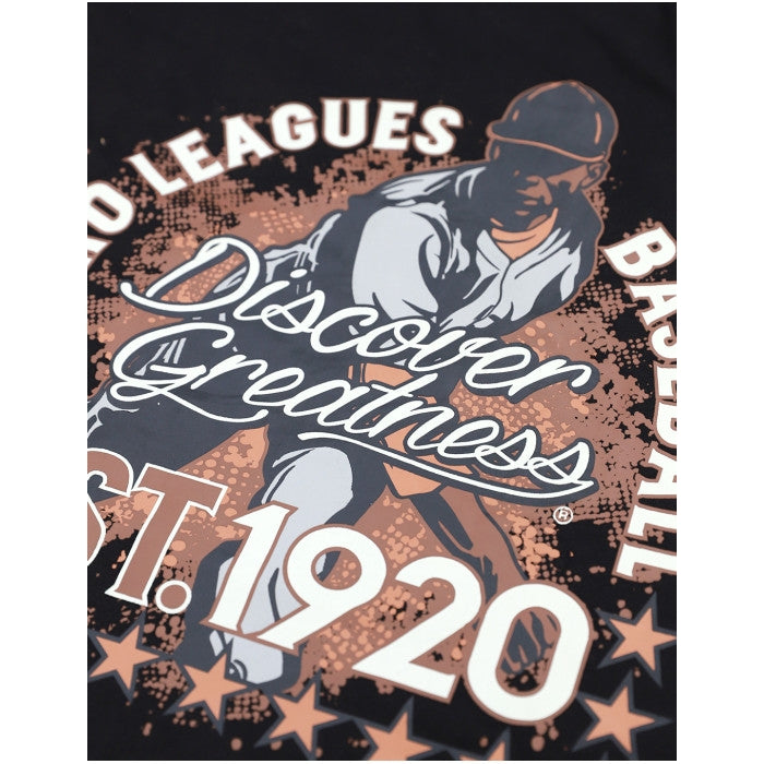 Discover Greatness II: Negro Leagues Baseball Commemorative Short Sleeve T-Shirt (Black, Front Detail)