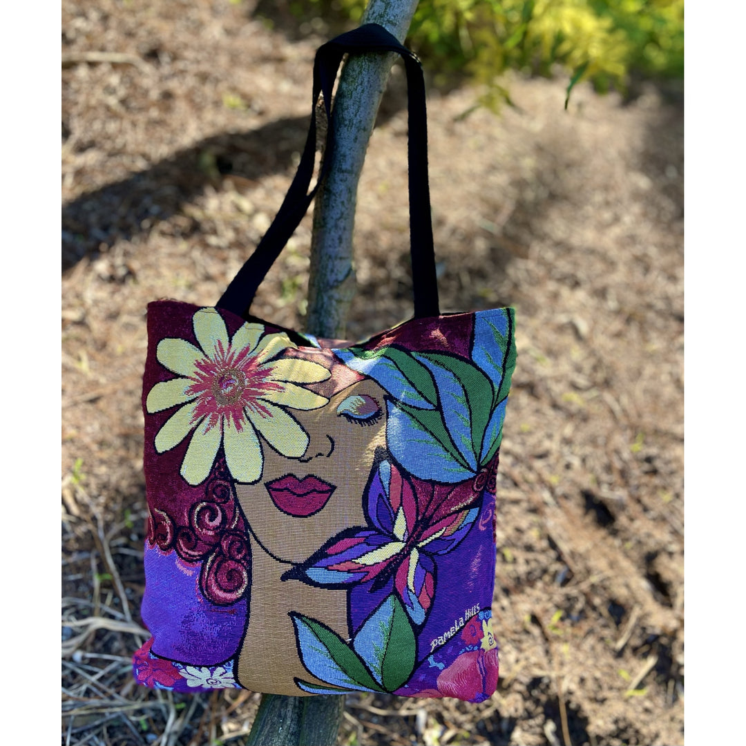 Garden Spirit: African American Woven Tote Bag by Pamela Hills (Lifestyle)