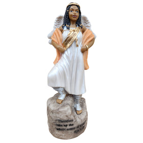 Gospel of Peace: African American Angelic Figurine (Armor of the Lord Series)