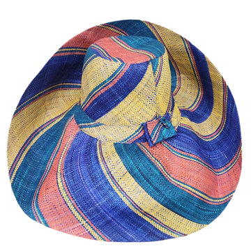 Gugulethu: Madagsacar Big Brim Raffia Sun Hat (Rear)