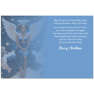 Guided by the Light of Angels: African American Christmas Card Box Set (Inside)