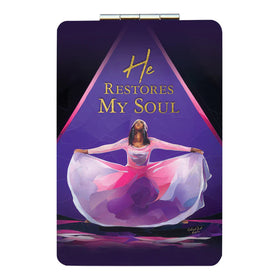 He Restores My Soul by Carl Crawford: African American Compact Mirror