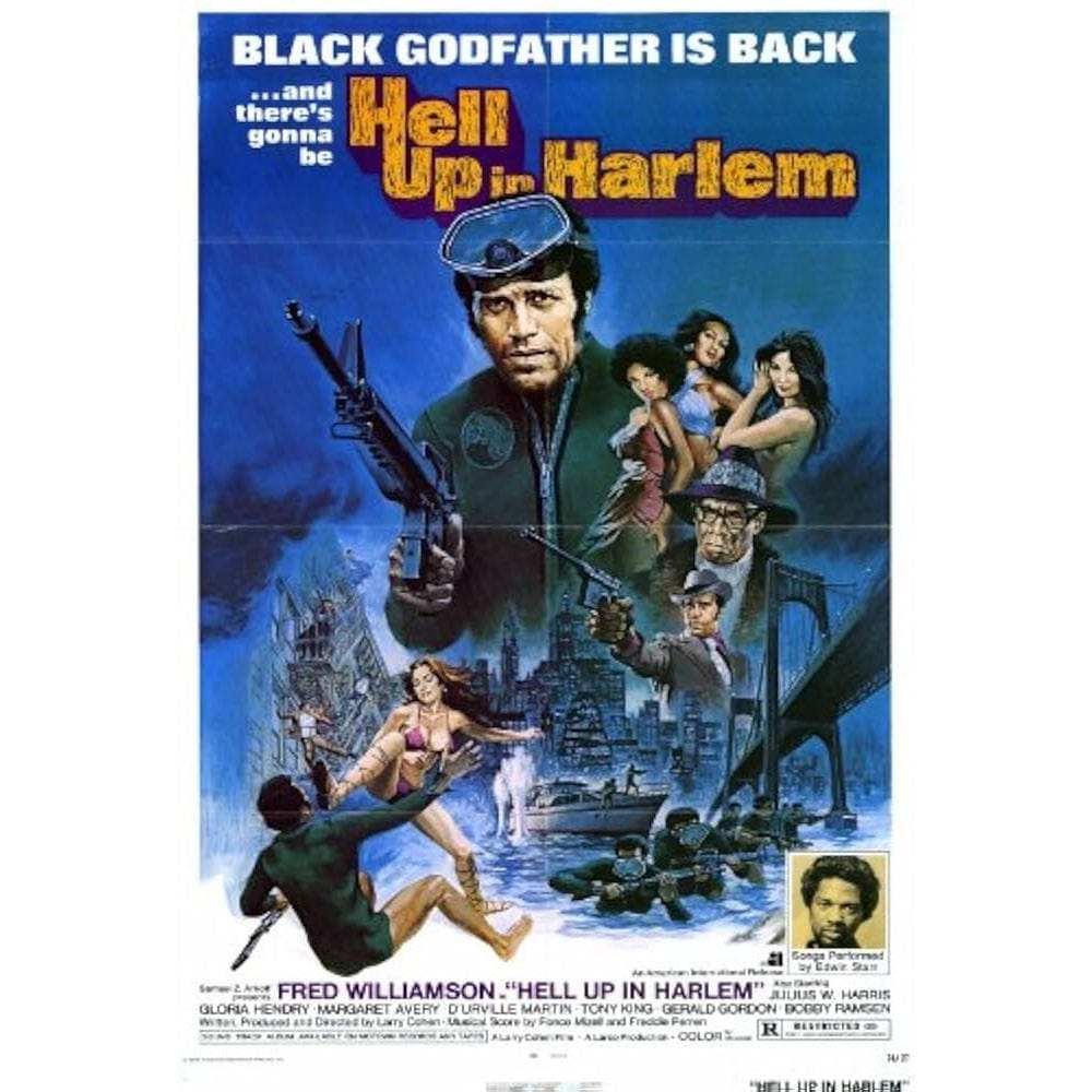 Hell Up in Harlem: African American Movie Poster (1973)