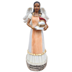 Helmet of Salvation: African American Angelic Figurine (Armor of Lord Series)