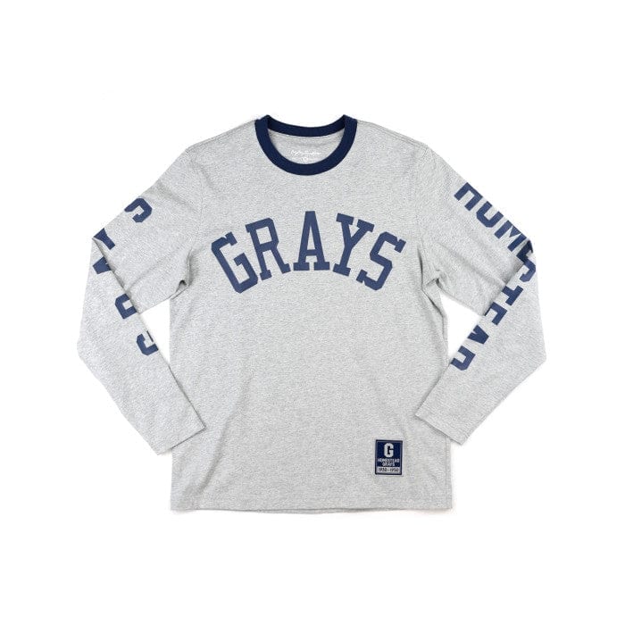 Homestead Grays Long Sleeve T-Shirt by Big Boy Headgear (Front)