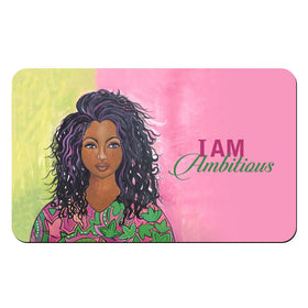 I Am Ambitious (AKA) by GBaby: African American Interior Floor Mat