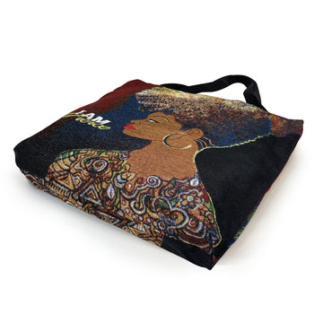 I am Fierce: African American Woven Tote Bag by GBaby (Main 2)