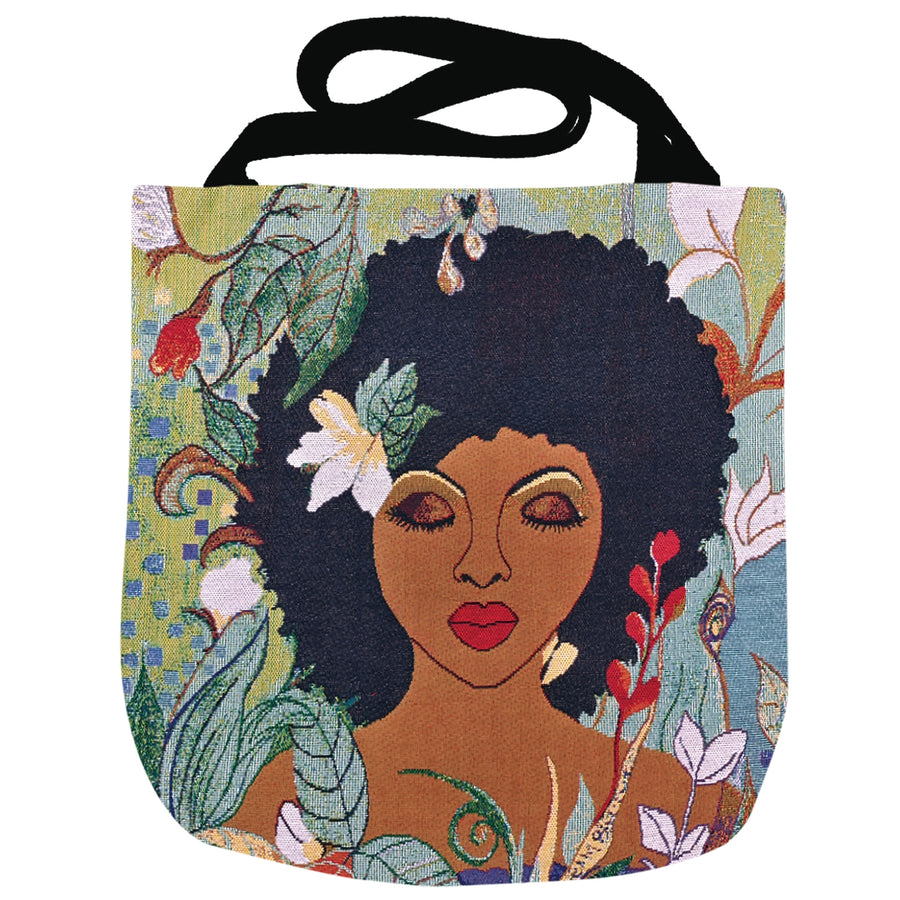 I am Life: African American Woven Tote Bag by GBaby