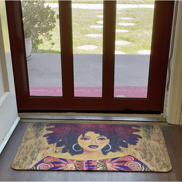 I Am Marvelously Made by Sylvia "Gbaby" Cohen: African American Interior Floor Mat