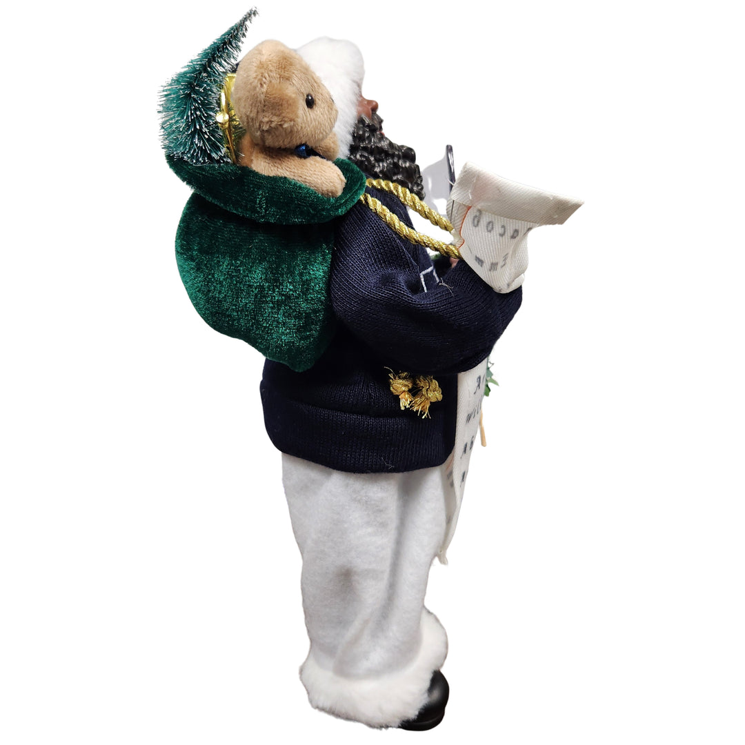 Jackson State University Tigers HBCU African American Santa Claus Figurine (Side 2)