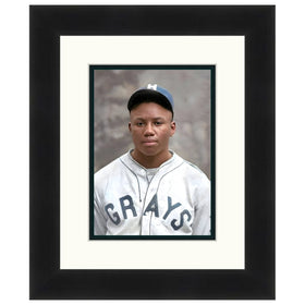 Josh Gibson: Homestead Gray by Harrison Studio (12x10 inches, Colorized, Black Frame)