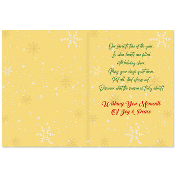 Joy and Peace: African American Christmas Card Box Set (Inside)