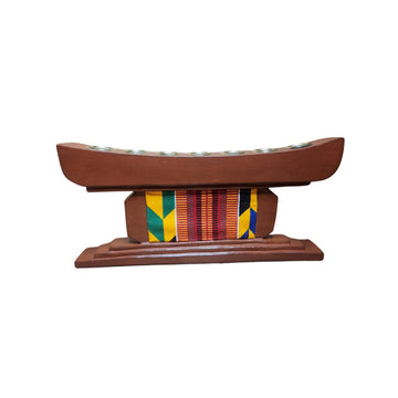 Kente Kwanzaa Kinara Set (Brown)