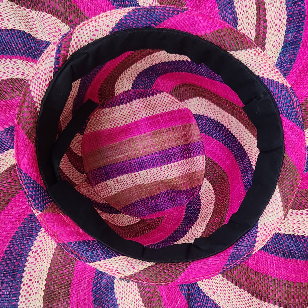 Khanyisile: Madagsacar Big Brim Raffia Sun Hat (Interior)