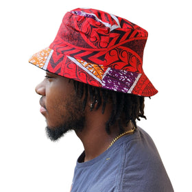 Kwami: Ankara/African Wax Print Bucket Hat