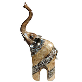 Majestic Triumph: Elephant Resin Figurine/Sculpture